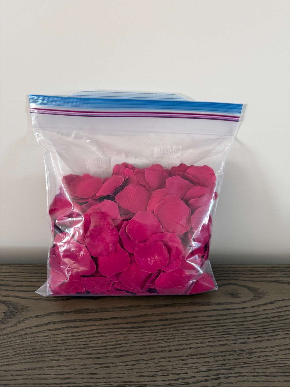 Faux Fuchsia Pink Rose Petals - Weddings or Event